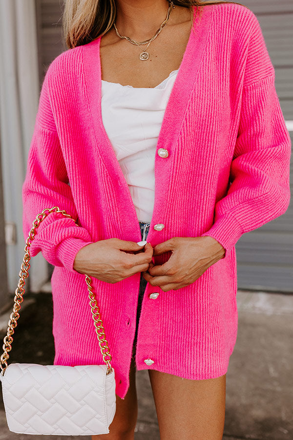 Swift And Chic Cardigan In Pink • Impressions Online Boutique