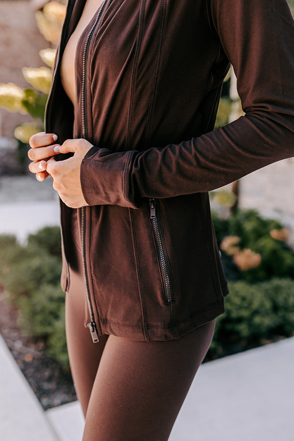 Active Vibe Butter Soft Jacket In Espresso • Impressions Online