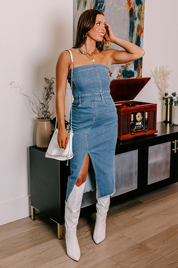 The Donatella Denim Midi Image - 5