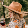 Iced Tea Afternoon Felt Fedora In Mocha Image - 1