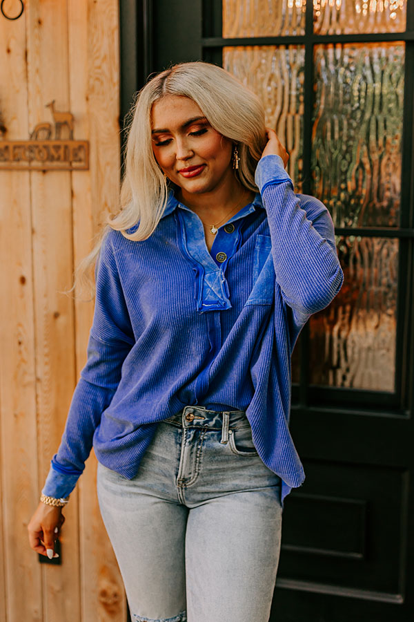 Remarkable Style Oversized Waffle Knit Top Image - 1