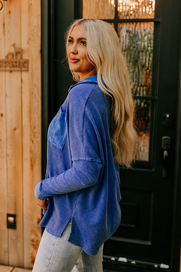 Remarkable Style Oversized Waffle Knit Top Image - 1