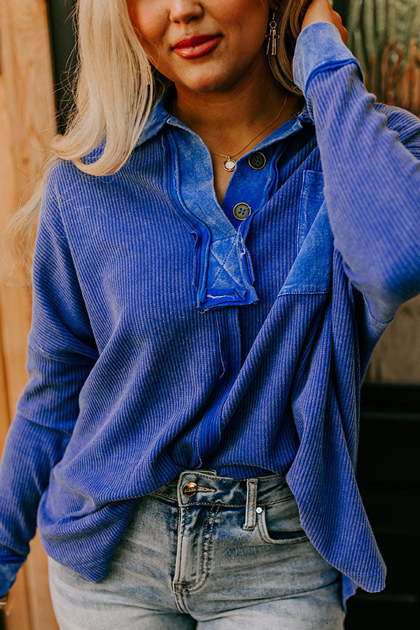 Remarkable Style Oversized Waffle Knit Top Image - 1