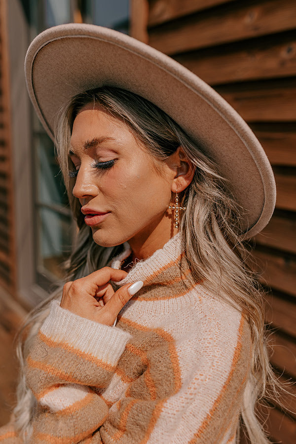 Stay Encouraged Earrings In Gold Image - 1