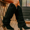 The Raelynn Sherpa Knee High Boot In Black Image - 1
