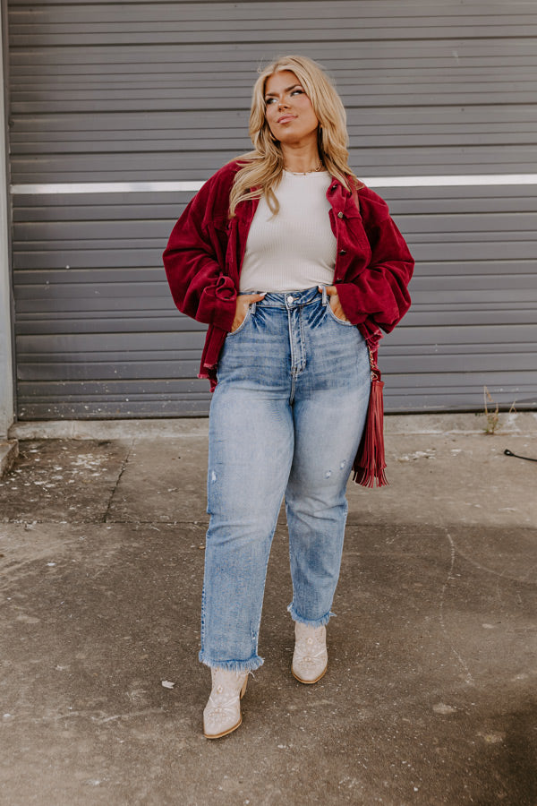 Risen Scarlett High Waist Jean In Medium Wash Curves ⢠Impressions Online Boutique