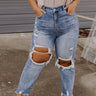 Risen The Maya High Waist Distressed Jean Curves Image - 1