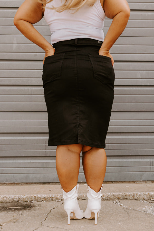 Risen The Juliette Denim Skirt Curves Image - 3