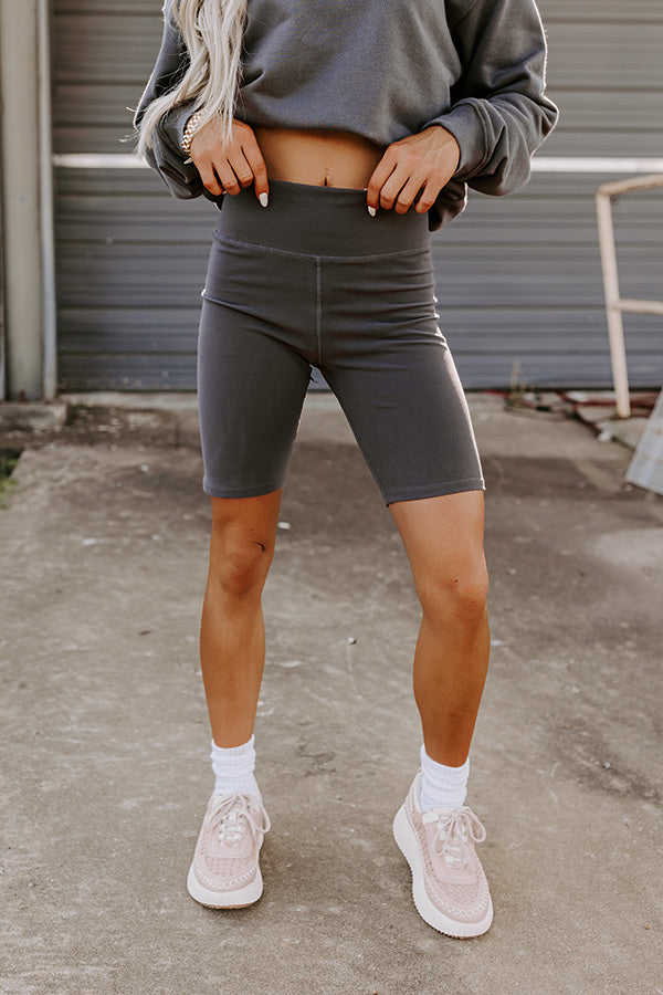 Sporty Spice Butter Soft High Waist Legging In Charcoal • Impressions  Online Boutique