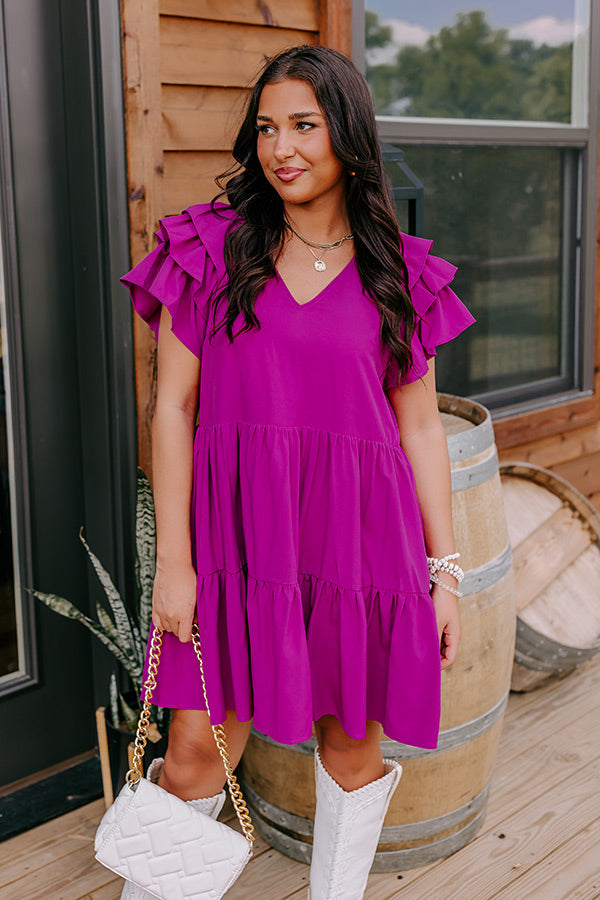 Sharp Witted Mini Dress in Orchid Image - 2