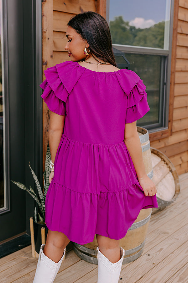 Sharp Witted Mini Dress in Orchid Image - 3