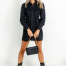 Posh Mindset Smocked Mini Dress In Black Image - 1