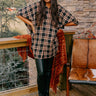 Comfy Glam Flannel Tunic in Black Image - 1