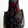 Exceptionally Chic Velvet Bow Hair Clip in Wine Image - 1