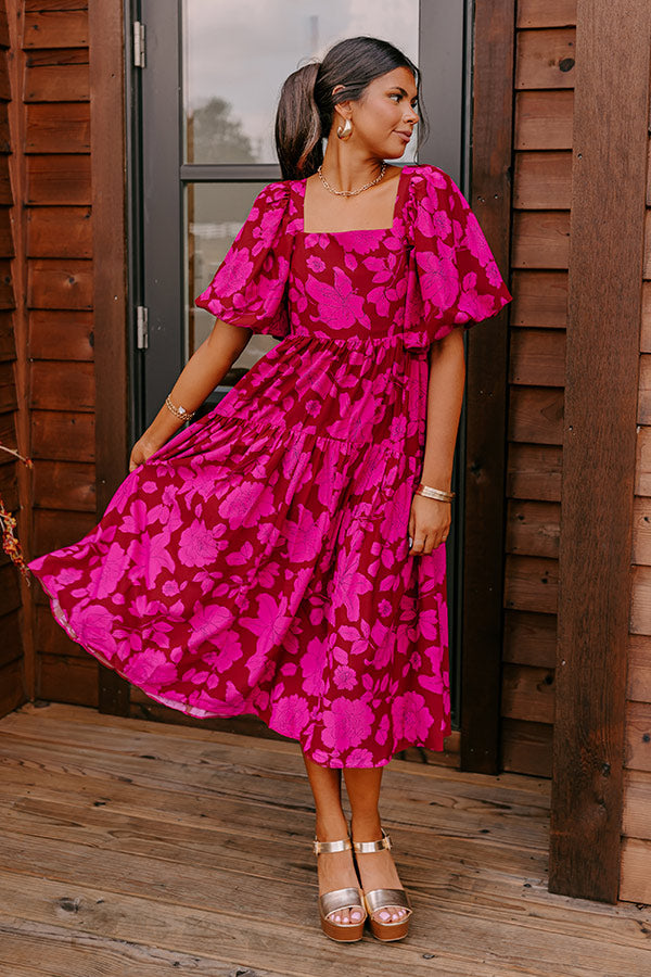 Rarest Kind Of Love Midi in Wine Image - 1