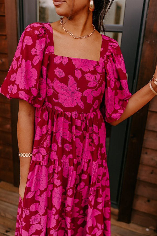 Rarest Kind Of Love Midi in Wine Image - 2