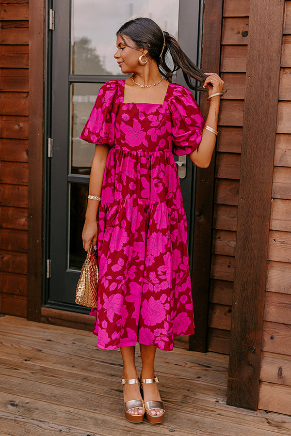 Rarest Kind Of Love Midi in Wine Image - 5