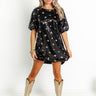Spotlight Darling Sequin Mini Dress In Black Image - 1