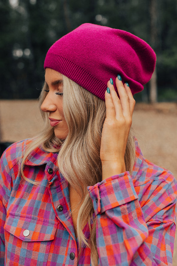 Playlist On Repeat Beanie In Berry