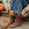 Autumn Charm Knit Socks In Rustic Rose Image - 1