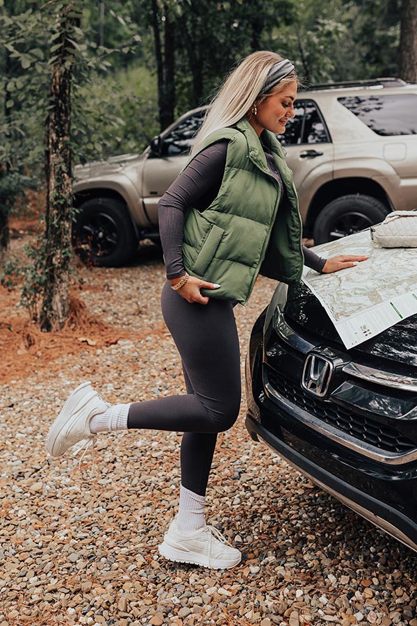 Venture Out Puffer Vest in Sage
