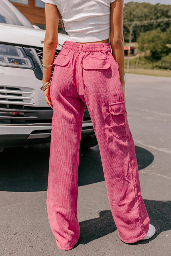 The Lexie High Waist Corduroy Cargo Pants • Impressions Online Boutique