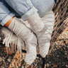 Miles To Go Knit Socks In Grey Image - 1