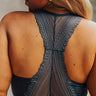 Flirty Nature Lace Racerback Bralette in Slate Curves Image - 1