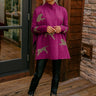 Cozy And Kind Cheetah Sweater In Royal Plum Image - 1