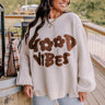 Good Vibes Knit Sweater Image - 1