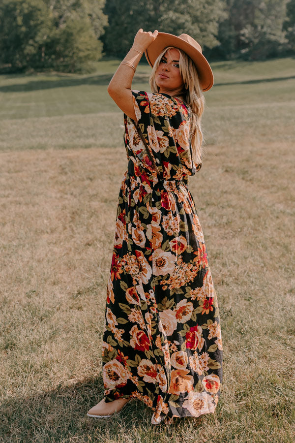 Room To Bloom Floral Maxi Dress Curves Image - 3