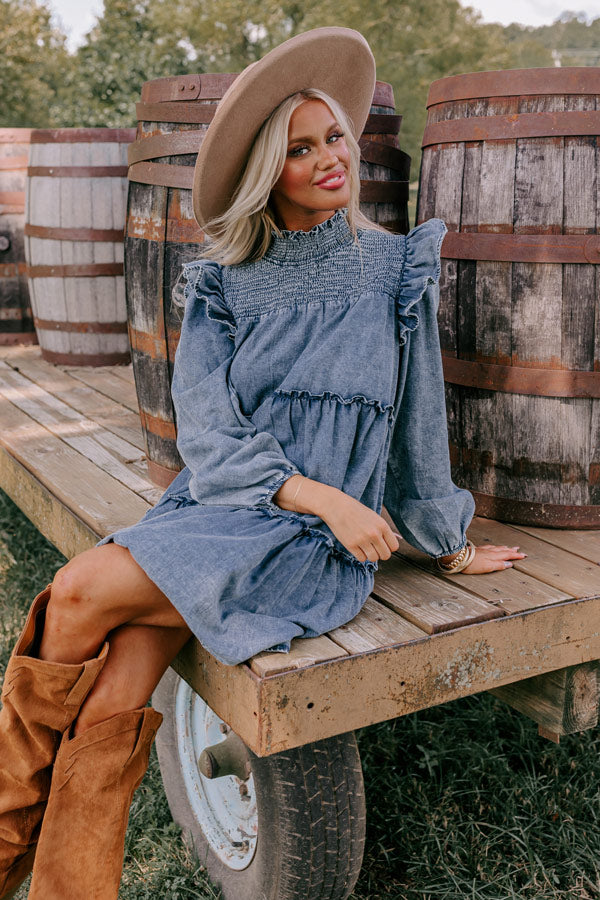 With You Always Chambray Dress Image - 1