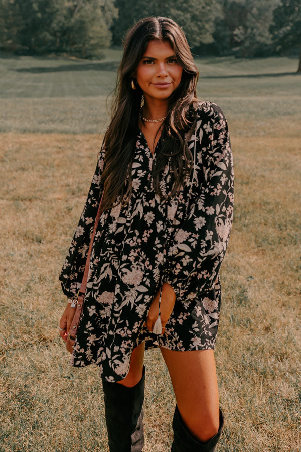 Falling For You Floral Shift Dress Image - 1