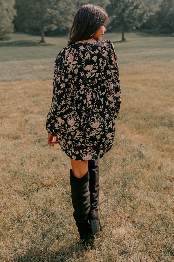 Falling For You Floral Shift Dress Image - 1