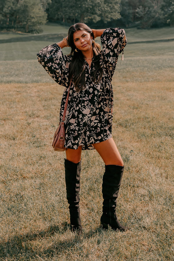 Falling For You Floral Shift Dress Image - 1