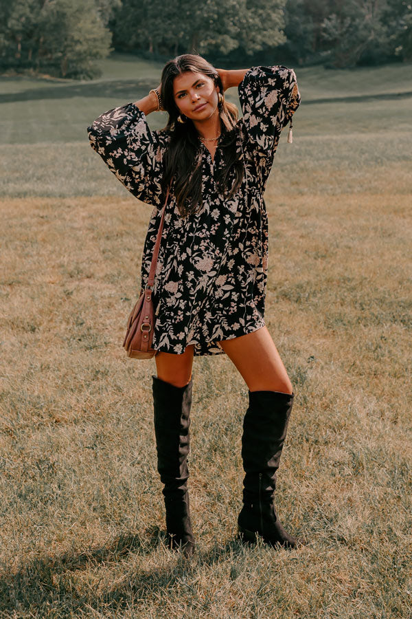 Falling For You Floral Shift Dress