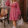 Autumn Charm Smocked Mini Dress Curves Image - 1