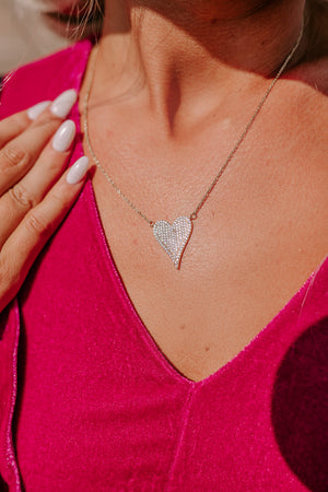 Pure Heart Necklace In Gold