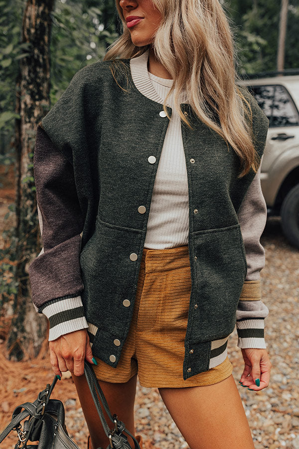 Kick It With Me Varsity Jacket • Impressions Online Boutique