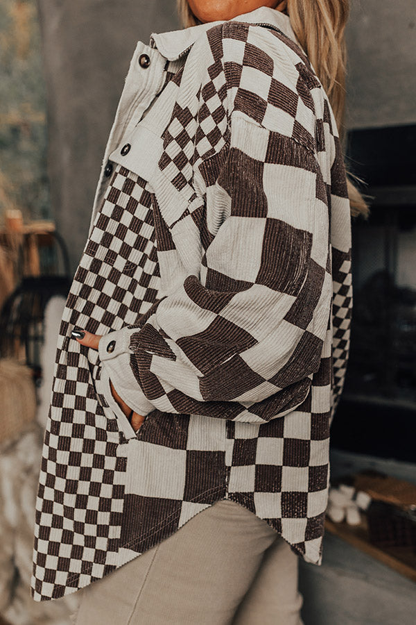 Meet Me By The Bonfire Corduroy Jacket Curves Image - 3