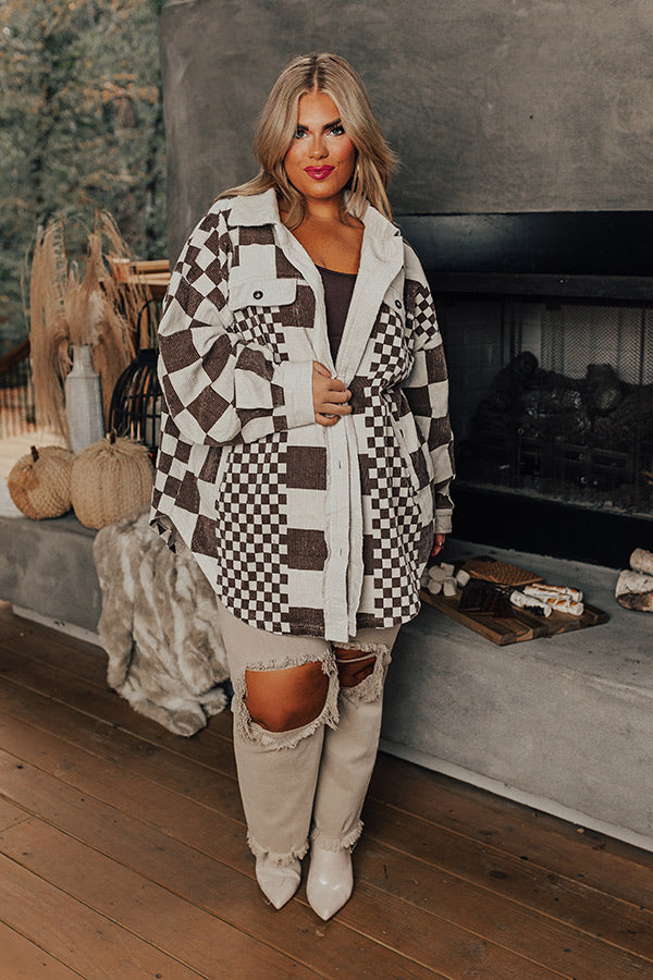 Meet Me By The Bonfire Corduroy Jacket Curves Image - 5