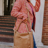 Never Pretend Faux Leather Tote In Tan Image - 1