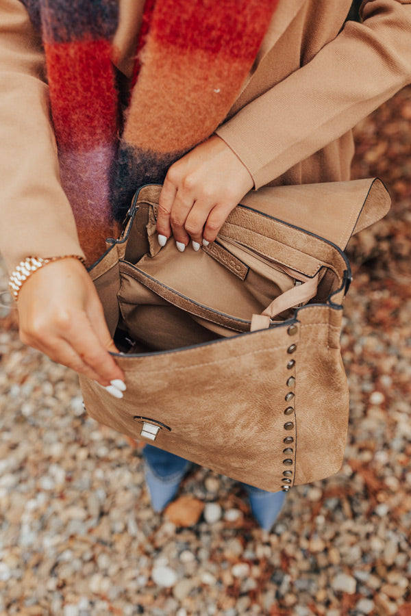 The Nabana Faux Leather Backpack In Light Tan Image - 2