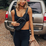 Clean Slate Quilted Fanny Pack In Black Image - 1