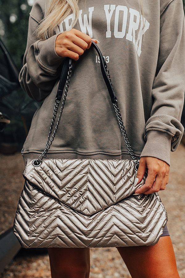 The Everly Quilted Metallic Crossbody Image - 1