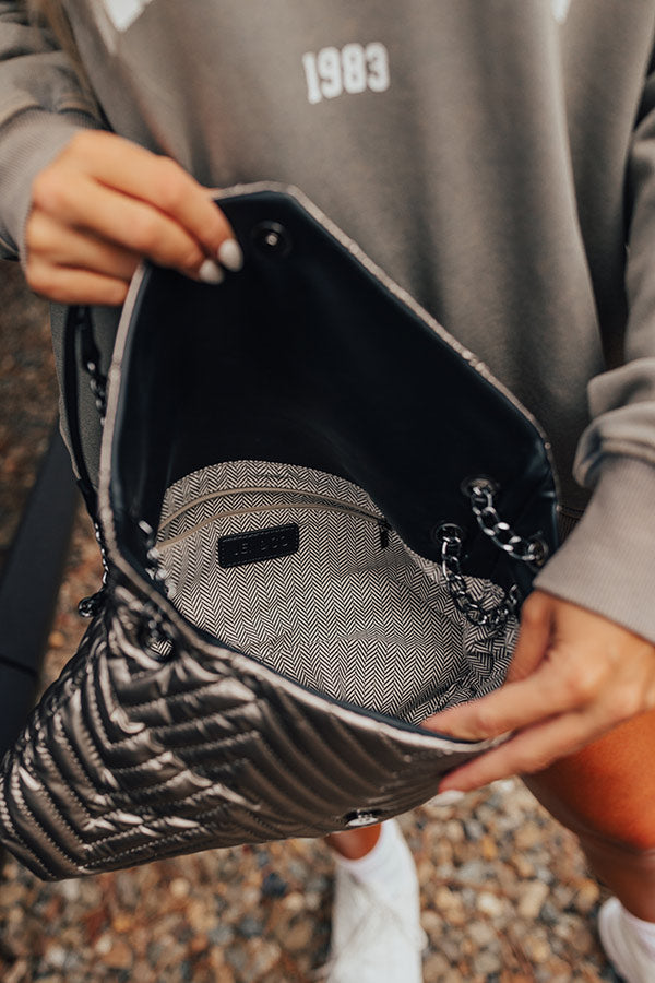 The Everly Quilted Metallic Crossbody Image - 4