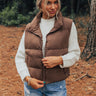 Venture Out Puffer Vest in Chestnut Image - 1