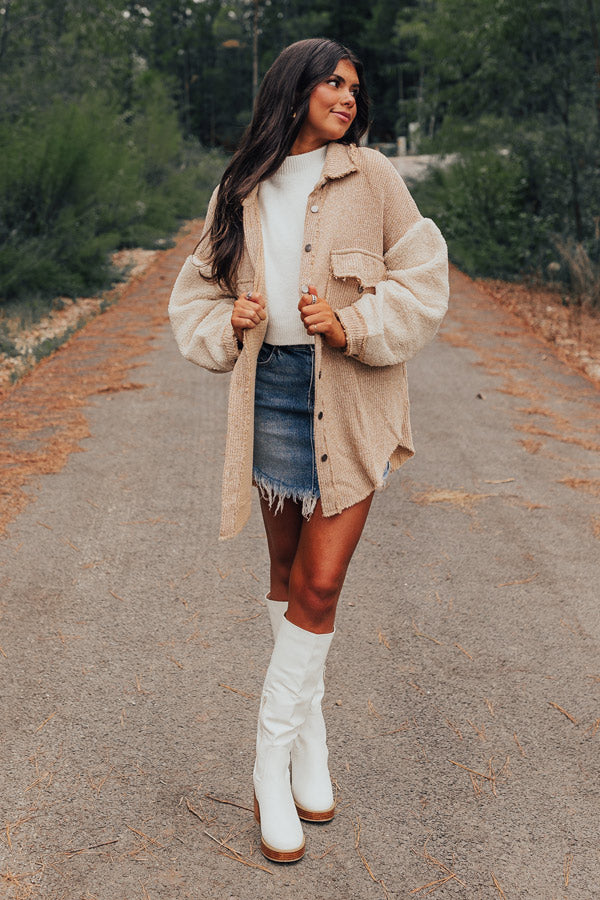 Saturday Satisfaction Oversized Knit Jacket Image - 2