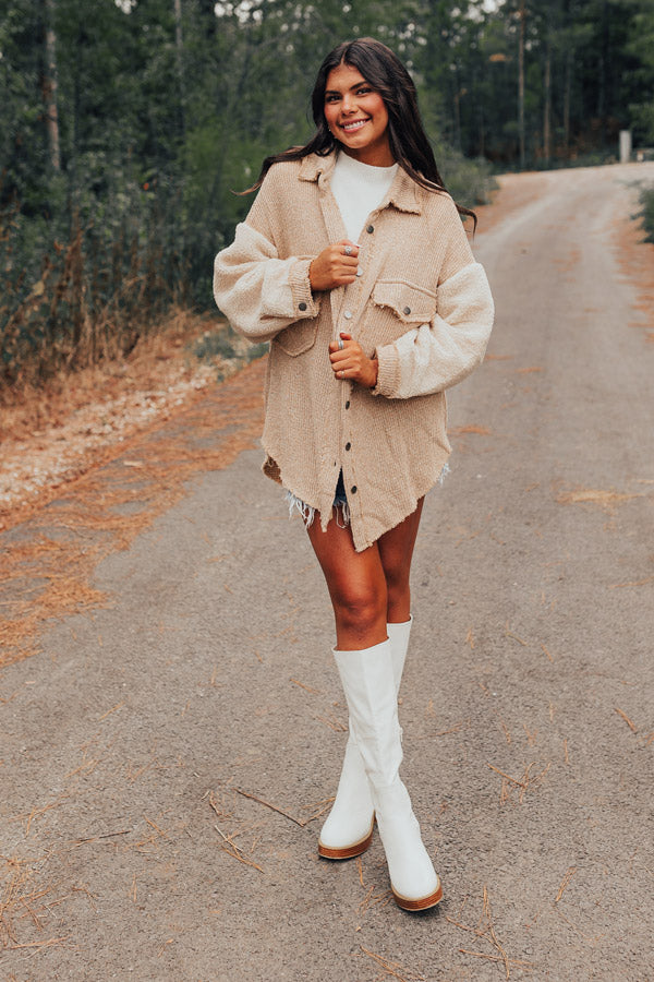 Saturday Satisfaction Oversized Knit Jacket Image - 3