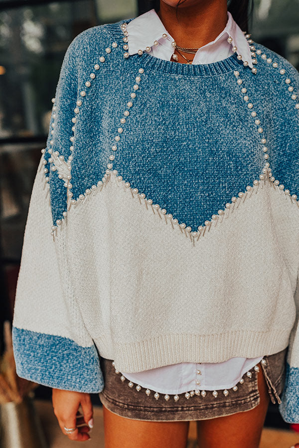 Tracking Promises Embellished Chenille Sweater Image - 2